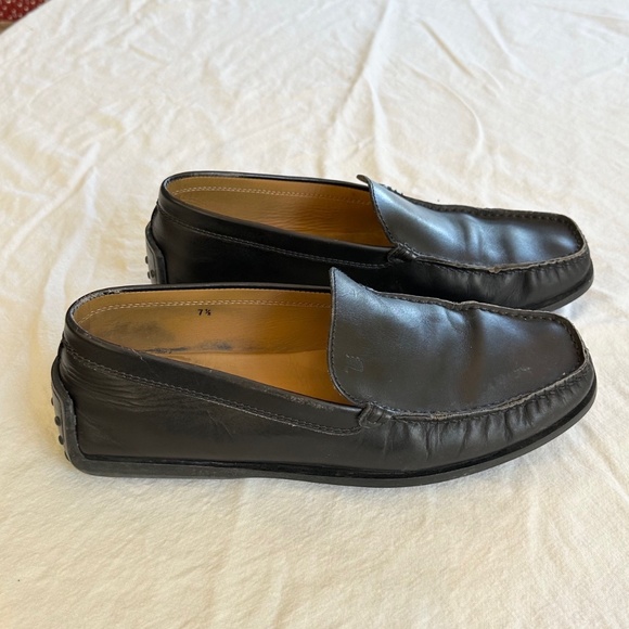 Tod's Men's Fondo Guaina Black Driving Mocs, Size 7 1/2 - Picture 1 of 3